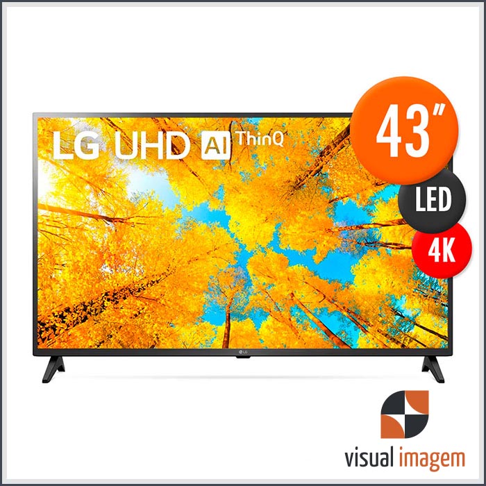 Aluguel de Smart TV LED 43 LG 4K 43UQ7500