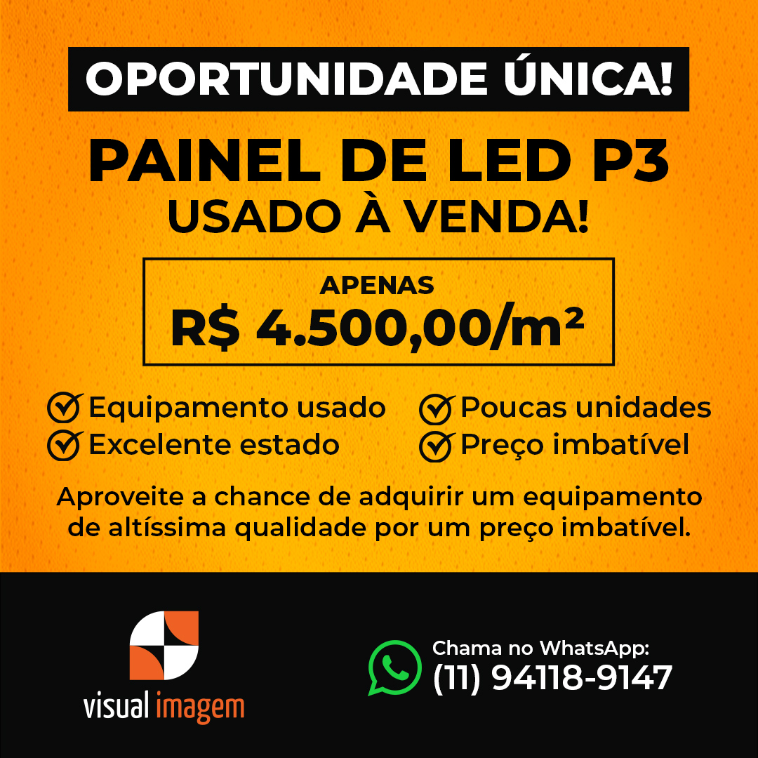 Venda de Painel de LED P3 usado