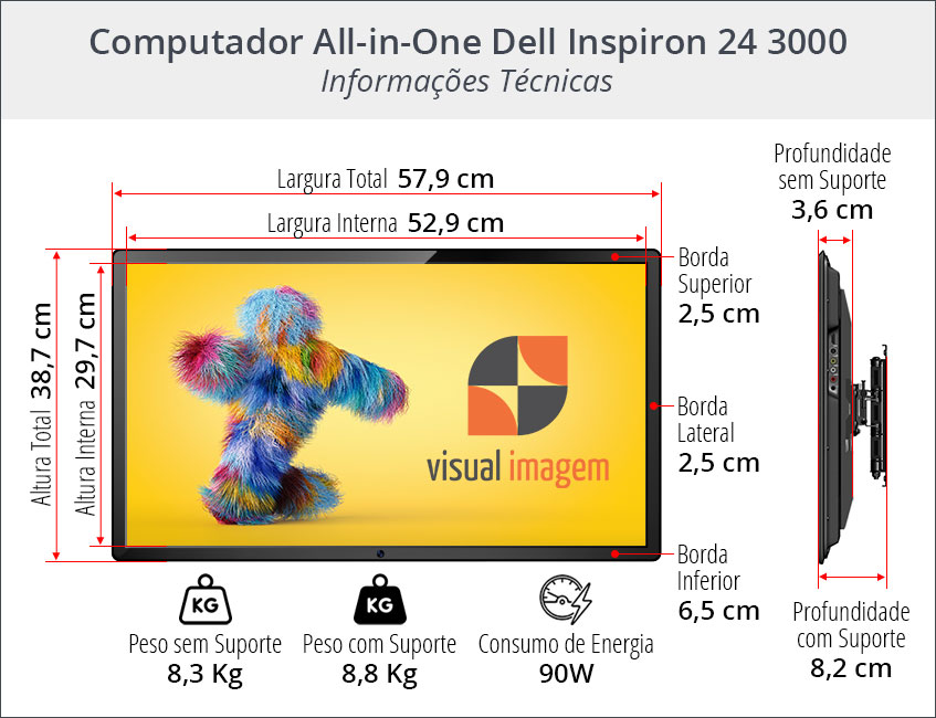 Alugar Computador Dell Inspiron 24 3000